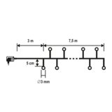 Home Dekorativna rasvjeta, LED svjetlosni niz - LC 768/WW | shoptok.hr