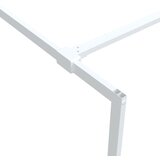 Pregrada za tuš bijela 80 x 195 cm s prozirnim staklom ESG | Eponuda.ba