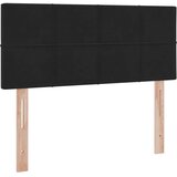  LED krevet za pohranu s madracem Crna 120 x 200 cm Baršun | shoptok.hr