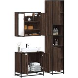 Maison Chic Kopalniški sestavi - Kopalniška garnitura 3-delna rjavi hrast inženirski les, (21787341) | Shoptok.si