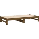  Dnevni ležaj na izvlačenje boja meda 2x(90x190) cm od borovine | shoptok.hr