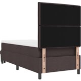  Krevet s podlogom madracem i klupicom tamnosmeđi 80 x 200 cm tkanina | shoptok.hr