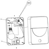 Eglo Salvanesco vanjska zidna/1, e27, 28w, ip44, senzor, pocinčani čelik/plastika/crna | shoptok.hr