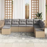  Set sofe s jastukom 8 pcs Bež poliratan | shoptok.hr