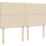 vidaXL Krevet s oprugama i madracem krem 200 x 200 cm od tkanine | shoptok.hr