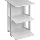 MID.YOU KOTNA PISALNA MIZA kovina, leseni material bela | Shoptok.si