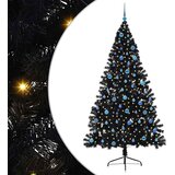  Umjetno predsvijetljeno božićno drvce Crna 240 cm PVC | shoptok.hr
