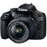 Canon EOS 2000D EF-S 18-55 IS II Kit digitalni slr fotoaparat uklj. ef-s 18-55 mm is ii 24.1 Megapiksela crna optičko tražilo, s ugrađenom bljeskalicom, WiFi, Full HD video, živa slika | Eponuda.ba