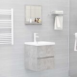  Kupaonsko ogledalo boja betona 40x10,5x37 cm konstruirano drvo | shoptok.hr