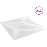  Zidne panele 12 pcs Bijela zvijezda 50 x 50 cm XPS pjena | shoptok.hr