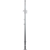  Dvorišna vrata - Vrtna vrata Srebrno 100 x 150 cm Nehrđajući čelik | shoptok.hr