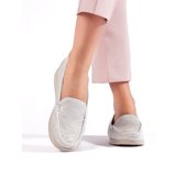 Shelvt Women's White Loafers | Shoptok.si