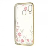 Nillkin silikonski ovitek z rožicami za samsung galaxy S20 plus G985 - zlat | Shoptok.si