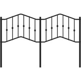  Kovinsko posteljno vzglavje črno 135 cm | Shoptok.si