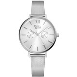 Pierre Ricaud ženski multifunction beli srebrni elegantni ručni sat sa srebrnim pancir kaišem ( p22110.5163qf )