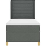 Box spring krevet s madracem Siva 80 x 200 cm tkanina - Tamno siva 80 x 200 cm Dizajn linija | shoptok.hr