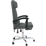  Masažni pisarniški stol temno sivo blago, (21378398) | Shoptok.si