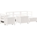  7-dijelni set vrtnih sofa bijeli od masivne borovine | shoptok.hr