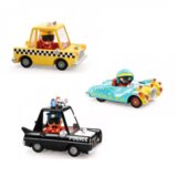 Djeco Komplet Crazy Motors - Blue Gun + Hurry Police + Taxi Joe | Shoptok.si