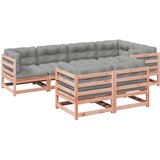  The Living Store Vrtna sedežna garnitura 7-delna z blazinami trden les douglas - Vrtna Sedežna Garnitura, (21451415) | Shoptok.si
