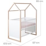 Roba Bijeli dječji krevet 60x120 cm Cabane – | shoptok.hr