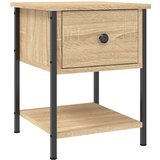 Maison Chic Nočna omarica - Nočna miza - Nočna mizica sonoma hrast 34x35,5x45 cm inženirski les, (21689953) | Shoptok.si