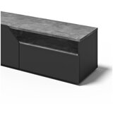 TemaHome Crna TV komoda u betonskom dekoru 180x38 cm Verone – | shoptok.hr