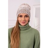 Kesi Cap with fleece Dolores K303 brown+light beige+dark beige Cijene