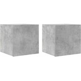  Zidni TV ormarići 2 kom siva boja betona 30,5 x 30 x 30 cm | shoptok.hr