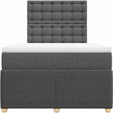  Krevet box spring s madracem tamnosivi 120 x 190 cm tkanina | shoptok.hr