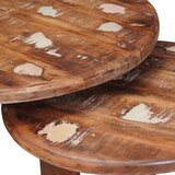  Stolovi za kavu na sklapanje 2 pcs Čvrsto reciklirano drvo | Eponuda.com