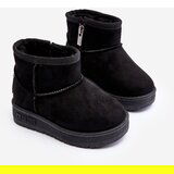 Big Star Children's Fur-Lined Snow Boots with Zipper Black | ePonuda.com