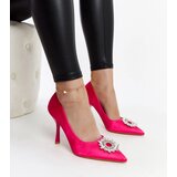 Gemre Pink satin-finish stilettos with rhinestones Susegana | Shoptok.si