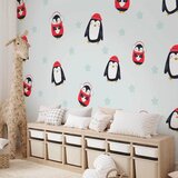 Artgeist Fototapeta Brawling Penguins, 200x140cm | Shoptok.si