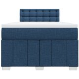 Krevet s oprugama i madracem plavi 120 x 190 cm od tkanine | shoptok.hr