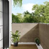  The Living Store Balkonsko platno taupe 120x800 cm 100 % poliestrski oxford - Balkonsko Platno, (21502071) Cene