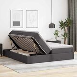  Krevet s madracem i skladištem Siva 200 x 200 cm Lažna koža | shoptok.hr