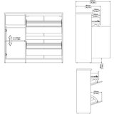 Tvilum Preklopni ormarić za cipele u dekoru hrasta u prirodnoj boji 109x93x32 cm Naia – | shoptok.hr