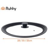 Ruhhy univerzalni poklopac 3 u 1 za lonce 28/30/32 cm, staklo i silikon | shoptok.hr