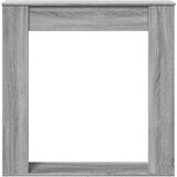 vidaXL Okvir za kamin siva sonoma 100x20x100 cm inženirski les | Shoptok.si