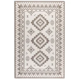 Rjava/kremno bela zunanja preproga 120x170 cm Gemini –