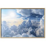  Plakat Symphony of Light: Sun and Clouds Playing Together on a Beautiful Sky 60x40 Zlatni okvir | shoptok.hr