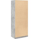  Ormar siva boja betona 80x50x200 cm od konstruiranog drva | shoptok.hr