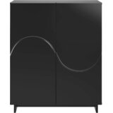  Ormar za cipele 73 x 38 x 87,5 cm Konstruirano drvo Crna | shoptok.hr