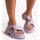 GOE Purple leather sandals | shoptok.hr