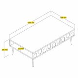Hanah home sto za dnevnu sobu lyon 33 white gold