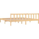  Posteljni okvir iz trdne borovine 200x200 cm, (20606100) | Shoptok.si