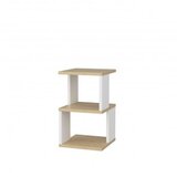 Hanah home Carter Noćni ormarić, 29,6x29,6x49,4 cm, Hrast-bijela | Eponuda.ba