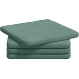 vidaXL Jastučići za sjedenje 4 pcs Morska zelena 40 x 40 x 3 cm Baršun - zelena boja mora Cijene