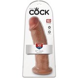 King Cock 10 - veliki dildo (25cm) - tamni prirodni Cijene